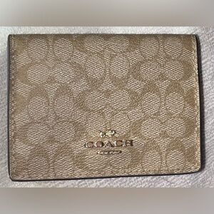 COACH EUC Origami Small Trifold Wallet